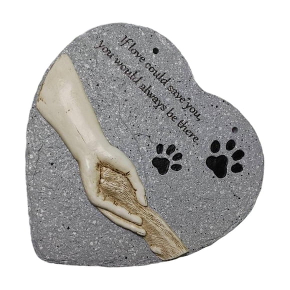 braveheart Memorial Stone Heart Shaped Pet Memorial Stones Tenderly Honors Lifetime With True Love And Friendship