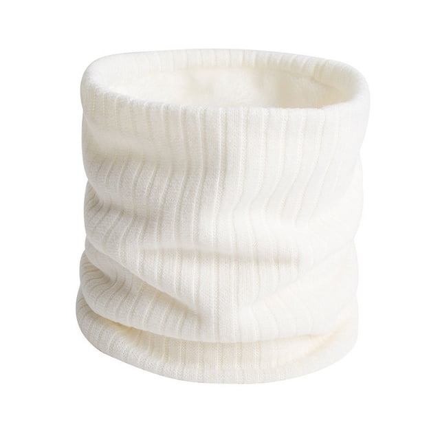 Bufanda de lana con cuello grueso para mujer, bufanda de punto cálida de terciopelo para otoño e invierno, moda coreana que combina con todo