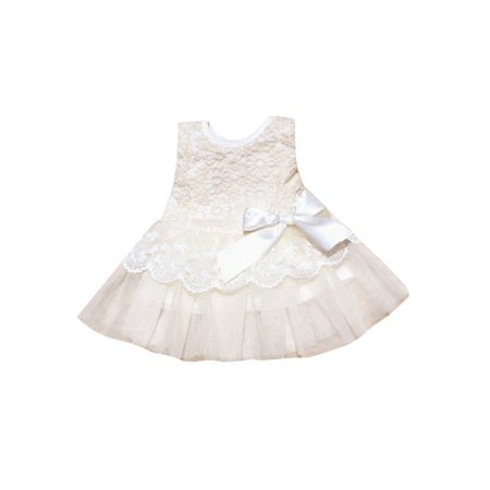 

Kids Girl Princess Party Wedding Cocktail Lace Floral One Piece Dress Tutu Skirt