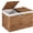 Chestnut, variant on Best Choice Products Large Storage Basket w/ Separate Lid, Washable Sectioned Liner Bag - Chestnut