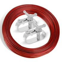 100ft Pool Cover Cable & 2 Winch Suitable for Above Ground Swimming Securing Covers pwm25