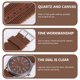 thumbnail image 4 of Reloj de cuarzo para hombre, con calendario, correa de lona, resistente, color marrón, 1 unidad, 4 of 5