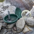 thumbnail image 3 of Gold Panning Pan, Easy Operation Lightweight 3PCS Green Round Gold Pan Kit  for Mineral Extraction, 3 of 7