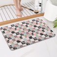 thumbnail image 4 of Pioneer Flower Floral Print Pattern Bathroom Rugs Mat, Non Slip Microfiber Bathroom Rug with Rubber Backing, Soft Mats for Bathroom Floor Tub Shower, 17"x27", 4 of 5