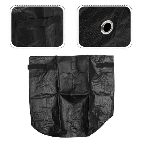 WHAMVOX 2 Pcs Tomato Planter Garden Bag Grow Bag Garden Plant Containers 35X50CM Black