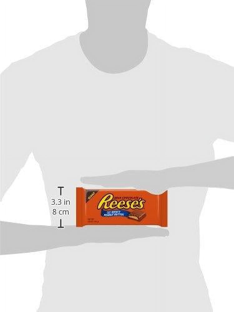 Reese's Giant Filled Peanut Butter Milk Chocolate Bars, 12 Count, 7.2 oz