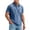Blue, variant on FRSASU Jeans Shirts for Men Vintage Washed T-Shirt Button Up Short Sleeve Shirts Casual Lightweight Comfortable Demin Tees Purple
