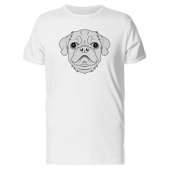 Young Puppy Head Sketch T-Shirt Men -Image by Shutterstock, Male Medium