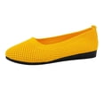 thumbnail image 3 of Nestiefly Women's Breathable Mesh Flats Shoes, Soft Loafers Flats, White Slip on Shoes Comfortable Walking Shoes Orange 43, 3 of 5