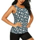thumbnail image 2 of Fotbe Blue Flower Blusas Sin Mangas para Mujer – Estilo Casual, Corte Suelto, Slim-Fit, Cuello Redondo Deportivo, Tops de Verano para Gimnasio y Yoga-Medium, 2 of 7