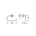 thumbnail image 2 of Grohe 40657001 Essentials Authentic Toilet Paper Holder, Chrome, 2 of 2