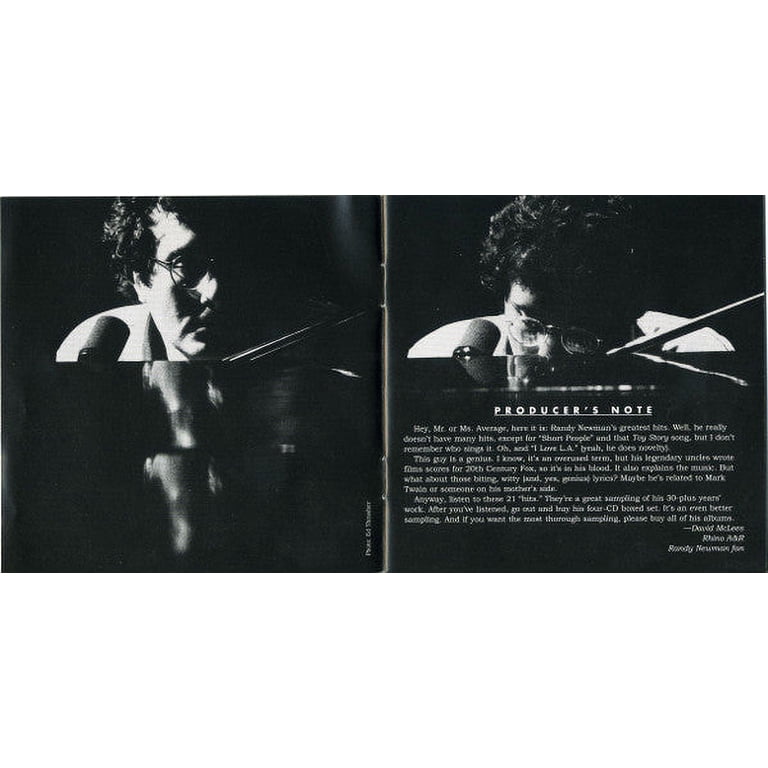 Randy Newman - The Best Of Randy Newman - Music & Performance - CD