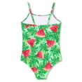 thumbnail image 2 of Serdomi Girls Adjustable Straps Swimwear Watermelon & Leaf Print 1PC Summer Fresh Design Toddler Kids Swimsuit Size 6X/7, 2 of 7