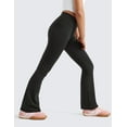 thumbnail image 4 of CRZ YOGA Girls Butterluxe Crossover Waist Yoga Flare Leggings Dance Casual Athletic Pants Bell Bottoms Kids Teen, 4 of 6