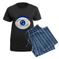 thumbnail image 5 of CafePress - Blue Evil Eye With Gold Accents Pajamas - Women's Short Sleeve Print T-Shirt and Pants Dark Cotton Pajama Set, 5 of 7