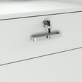 thumbnail image 5 of OXYLIFE Reception Desk with Hutch, Lockable Drawer and Storage Cabinet for Office, 5 of 9