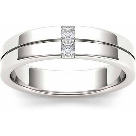 Imperial 1/4 Carat T.W. Diamond Men's 14kt White Gold Wedding Band