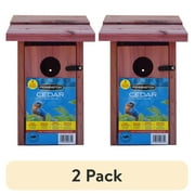 (2 pack) Pennington Red Cedar Bluebird Wild Bird House, 1 Pack