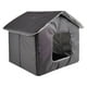 thumbnail image 1 of Casa para gatos, cama para mascotas, cama cerrada para gatos callejeros, suministros impermeables para exteriores, cueva para gatos de invierno, nido S, 1 of 8