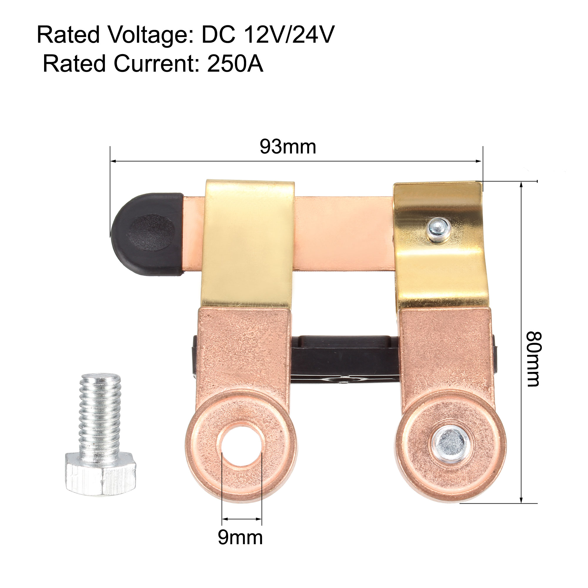 Master Battery Switch 12V/ 24V Battery Disconnect Switch Isolator Power Cut Off for Marine Car Boat RV ATV Side Post