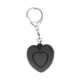 thumbnail image 1 of Alarma de autodefensa de 125 dB, luz LED, alerta de emergencia antiataque, forma de corazón para mujeres mayores y niños (negro), 1 of 9