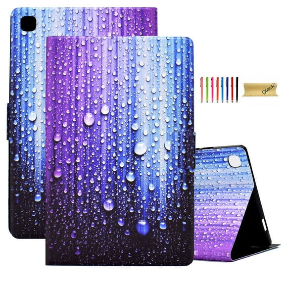 Dteck Slim Case for Samsung Galaxy Tab A7 Lite 8.7 Inch 2021 Model SM-T220/T225/T227, Ultra Thin Lightweight Multicolor Folio Flip Stand Cover with Card Slots