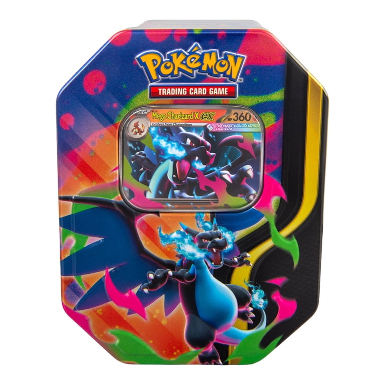 Pokemon Trading Card Games Mega Charizard Tin ( 1 Tin at random
