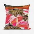 thumbnail image 2 of Amrita Sen Designs  20 x 20 in. Hawaii Floral Oil Duo Broadcloth Indoor & Outdoor Zippered Pillow - White & Pink, 2 of 6