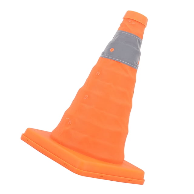 Cono de seguridad del tráfico reflectante, base reforzada marcado seguro cono de tráfico plegable pp pp resistente al calor para patio