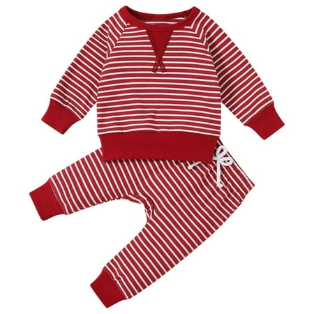 

Jgppe Girls Casual Outfits Winter Fall Long Sleeve Sweatsuit Top and Sweatpants Set Clothes 3Months-3Years