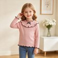 thumbnail image 2 of xaweyi Girls Sweatshirts Crew Pullover Long Sleeved Clothes Cute Embroidery Versatile Top,Sizes 3-4 Years, 2 of 9