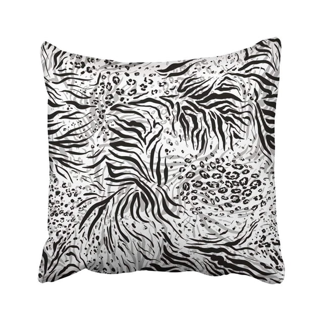 Funda de almohada exótica ABPHQTO Mixta Monocromo Animal Raster Resumen Gato Chic 45x45 cm