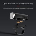 thumbnail image 3 of Bright LED Bicycle Headlight & Taillight Set, Waterproof Mountain Road Bike Lights for Night Riding Safety, USB Rechargeable, 400mah Battery, 3 of 8