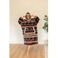 thumbnail image 4 of Lazy One Oversized Blanket Hoodie, Comfortable Sleepwear, Oversized Hoodies for Women and Men, One Size Fits All Wearable Blankets (Buffalo), 4 of 6