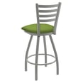 thumbnail image 4 of XL 410 Jackie 25" Swivel Counter Stool with Anodized Nickel Finish and Canter Kiwi Green Seat, 4 of 4