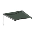thumbnail image 6 of ALEKO Motorized 12 x 10 ft Retractable Home Patio Canopy Awning Forest Green, 6 of 8