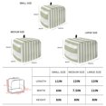 thumbnail image 6 of Toaster Cover 2 Slice, Sage Green Striped Dustproof Bakeware Oven Protector with Hook, Modern Farmhouse Sage Green White Stripes Waterproof Small Kitchen Appliance Toasters Dust Cover, 12"x7.5"x8", 6 of 9