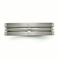 thumbnail image 4 of Titanium Grooved 6mm Brushed and Polished Band, 4 of 10