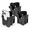 Black, variant on Boat Rail Cup Holder 3 Pack, No-Drill Clamp-On Marine Cup Holders 360° Adjustable for Pontoon Boat, Bimini Top, Grab Bar, PWC, Jet Ski, Fits Round & Square Rails 15-40mm, Boat Gifts for Men Gray