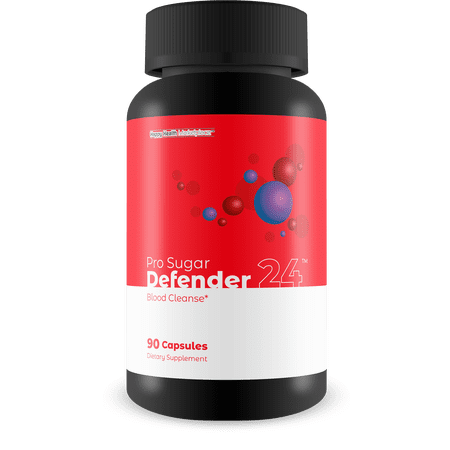 Pro Sugar Defender 24 - Our Best Blood Cleanse Detox Supplement - Immune System Cleanse - Healthy Blood Flow Supplement - Circulation And Vein Support Vitamins - Circulatory System Support Formula