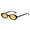 Black-Orange-Yellow, variant on Retro Oval Sunglasses, UV400 Protection, Unisex Candy-Color Shades, PC Frame