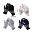 thumbnail image 2 of Jumpingount Guantes de punto Chic Hand Covers Hands Wrap Warmer Ropa Accesorios Invierno Adultos Touch Screen Knit Glove White guantes y mitones Blanco Jumpingount AP011252-02B, 2 of 6