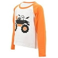 thumbnail image 2 of Boys Halloween Pumpkin Ghost Monster Truck Tshirt (3Y, Orange), 2 of 5
