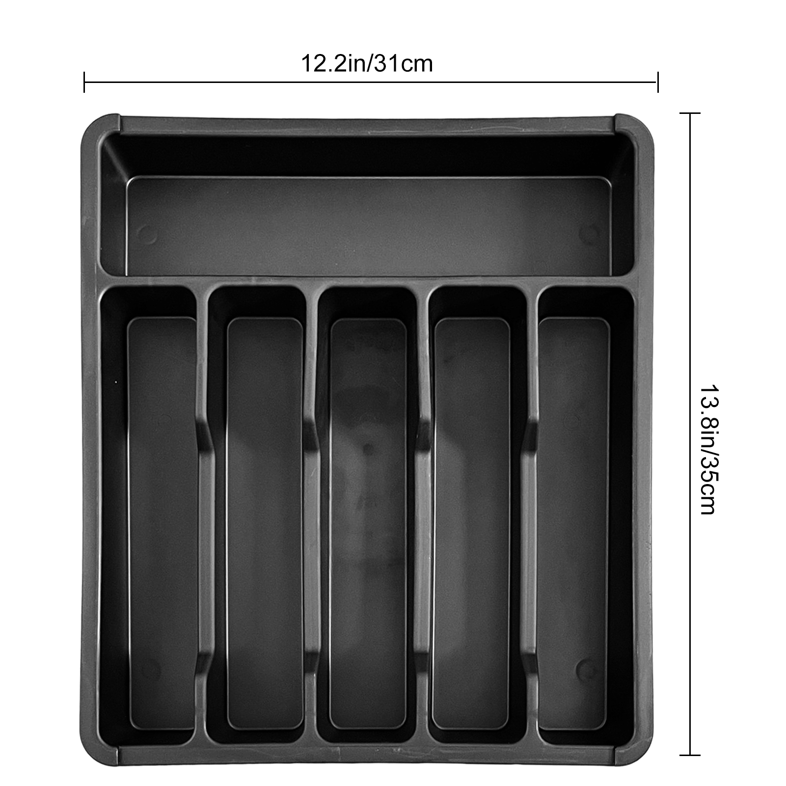 Homelife Drawer Organizer Tray for Kitchen Drawer Expandable Cutlery Flatware Holder Adjustable Plastic Utensil Divider Spatula Tools And Gadgets Storage