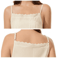 thumbnail image 5 of Women 100% Cotton Long Full Slips for Under Dresses Lace Camisoles Slip Dress Chemise Petticoat, 5 of 6