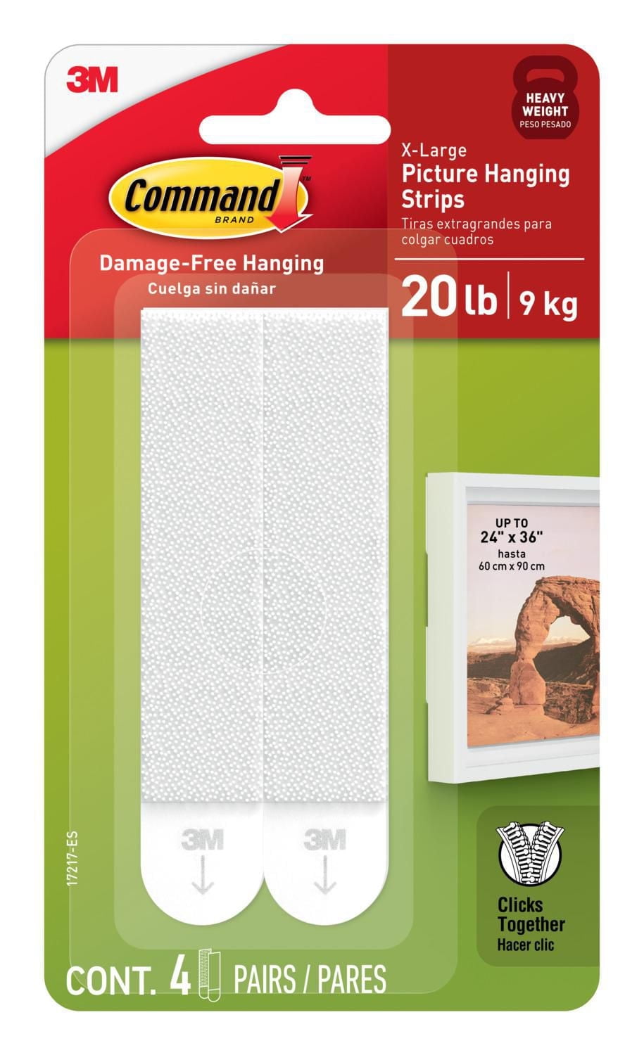 Command Picture Hanging Strips, 17217-EF, Hanging Strips 17217-EF ...