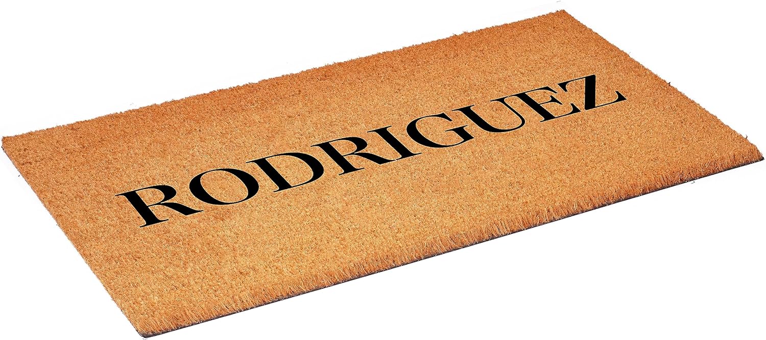Calloway Mills 111493672 Bold Rodriguez Personalized Doormat 36" x 72"