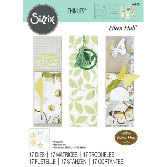Sizzix Thinlits Die Set By Eileen Hull 17/Pkg-Bookmark, Pockets And Toppers