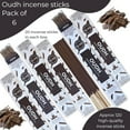 thumbnail image 3 of Oud Incense Sticks - Agarwood - Total 120 Insence-Sticks - 6 Packs of 20 Insense - Inciensos - Inscents - Natural Non Toxic Ingredients - Incents - Incence - Inscense - Insents, 3 of 8