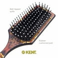 thumbnail image 5 of Kent LPB2 8.25" Small Square Paddle Cushioned Wet Dry Pro Hair Brush. Grooming, Detangling, & Smoothing Floral Print. Best Flat Everyday Men Women Brush For Curly, Thick or Thin Hair and Wigs, 5 of 6